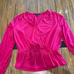 Banana Republic Fuchsia Long Sleeve Top